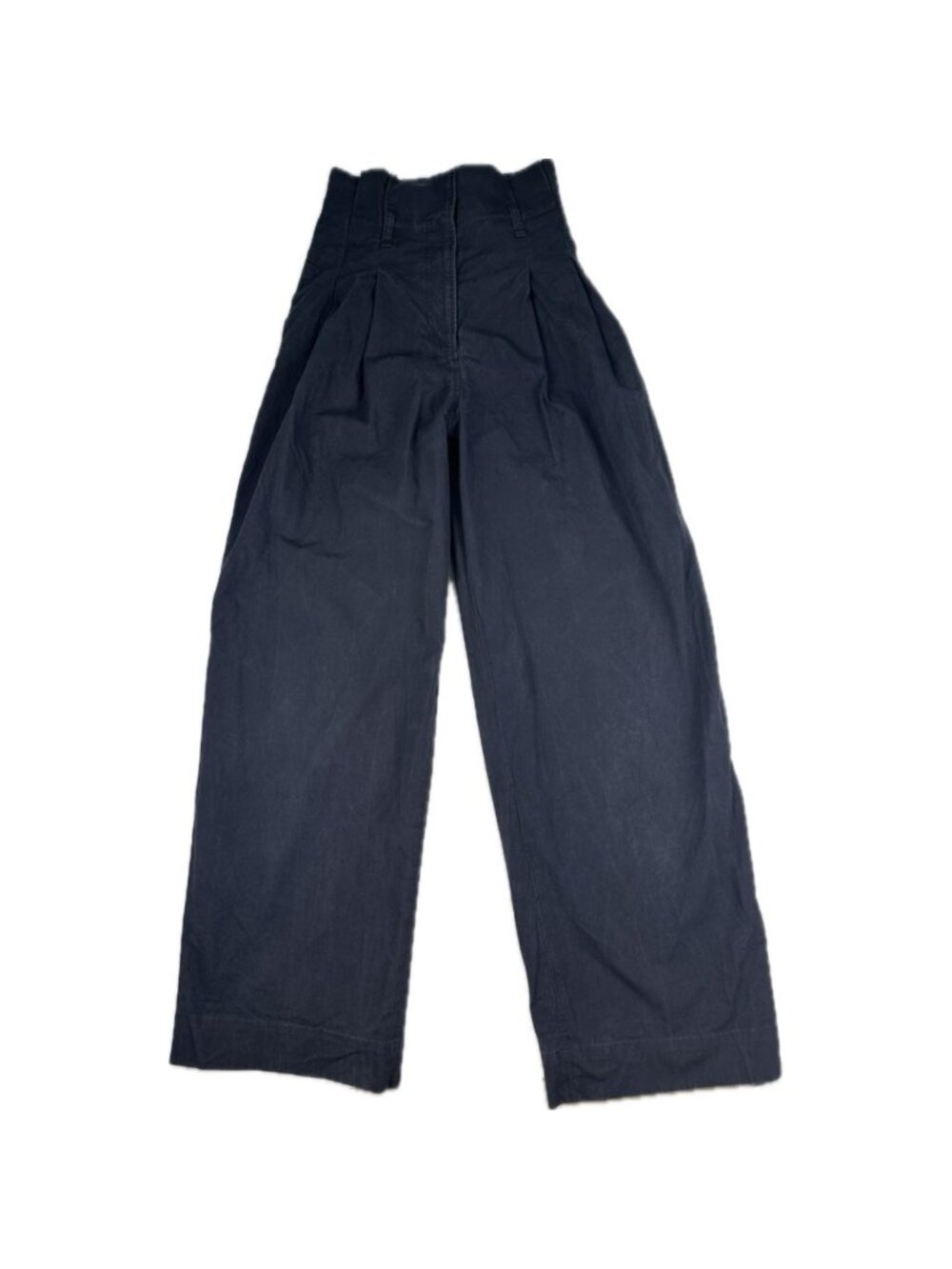 Cos Women’s Wide Leg Pleated High Waisted Pants Navy Blue 4 S